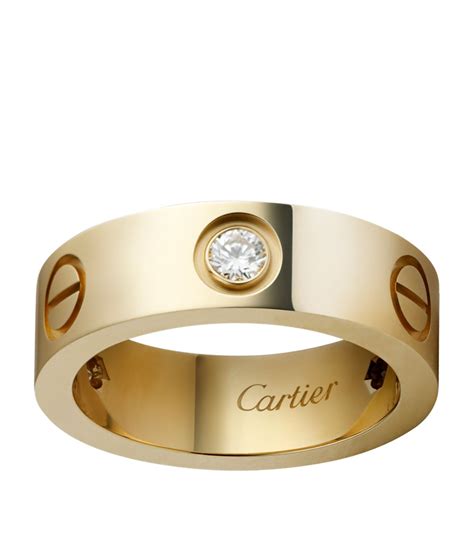 cartier gold love ring|cartier love ring real gold.